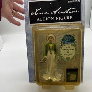 Jane Austen Action Figure  Accoutrements Collectible 5.5”Green Jacket 2005 Gifts